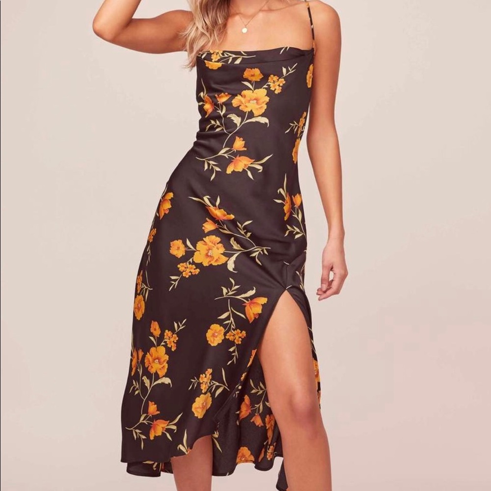 ASTR the Label Gaia Floral Slipdress sz L